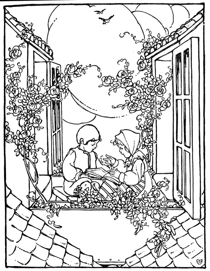 coloring pages for adults. public domain image found here